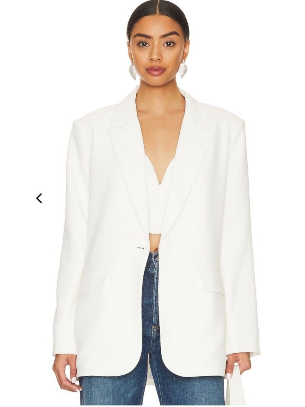 Amanda Uprichard White Reggie Blazer NWOT - Size L